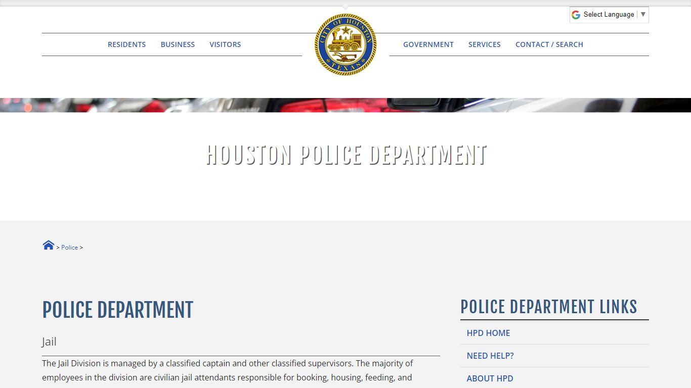 Jail - City of Houston eGovernment Center